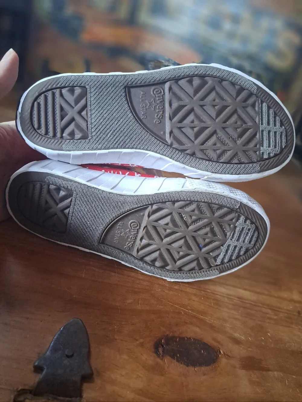 Converse UNT1TL3D Sneakers Kids Size 12 Red Canvas Not a Chuck Graphic A05338F